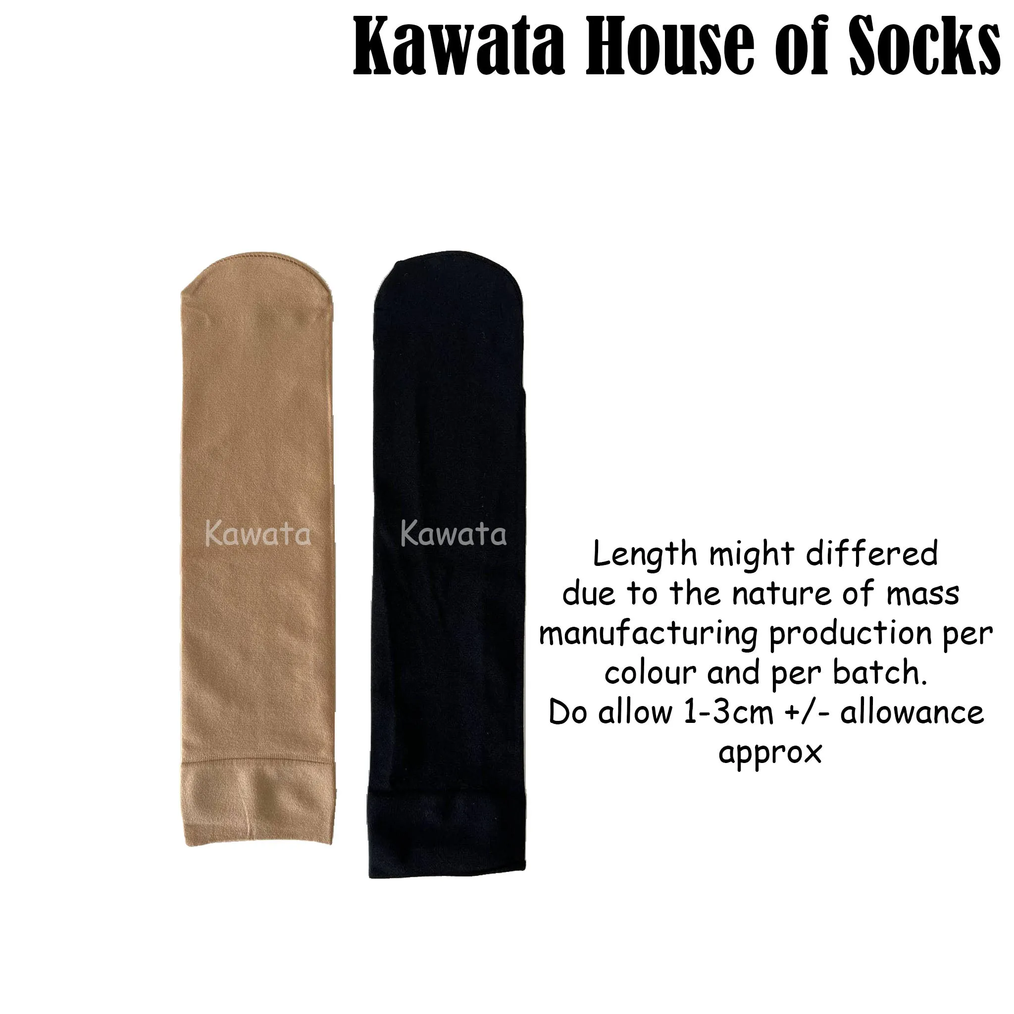 3 Pairs Value Pack Opaque Crew Stockings