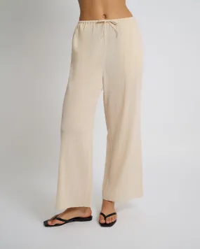 Crinkle Gauze Drawstring Pant
