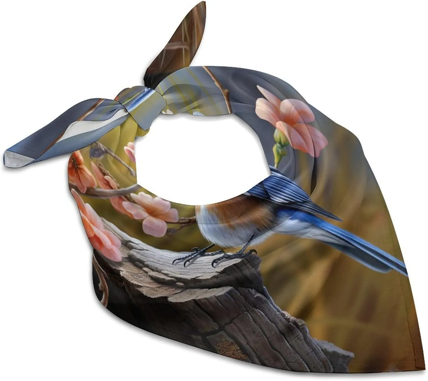 Eastern Bluebird Silk Scarf Fashion Satin Head Scarf Lightweight Head Scarves for Neck Silk Scarves for Women Men Boho Hair Wrap Sleeping Kerchief Bandanas Pocket Square 18" X 18"