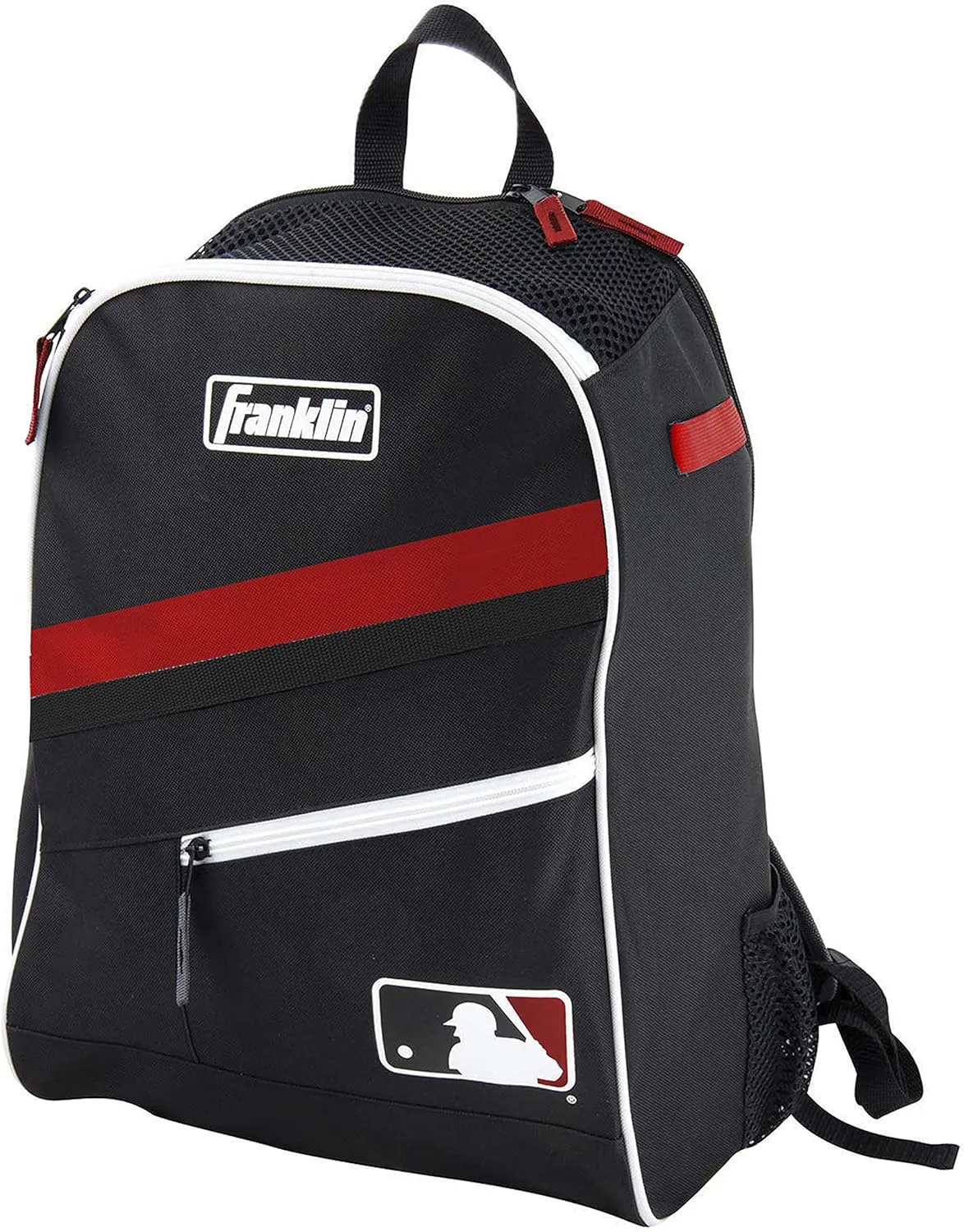 Franklin Sports Kids MLB Baseball Batpack Bag - Youth Baseball, Softball   Teeball Backpack - Sports Equipment Bag for Kids   Toddlers - Holds (2) Teeball   Baseball Bats   Includes Fence Hook