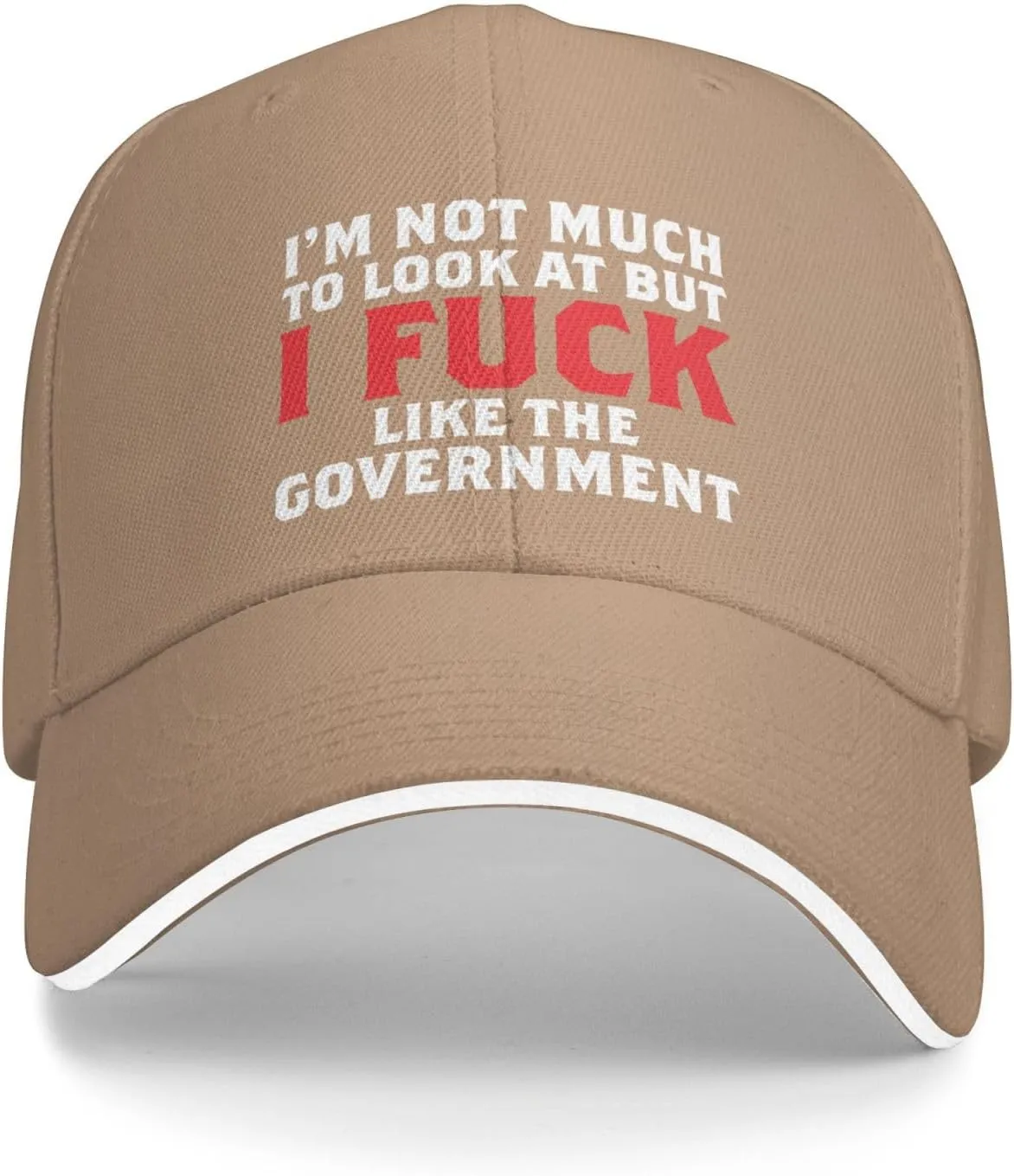 I Fucking Like The Government Hat Mens Wide Brim Baseball Cap Adjustable Low Profile Sports Dad Hats