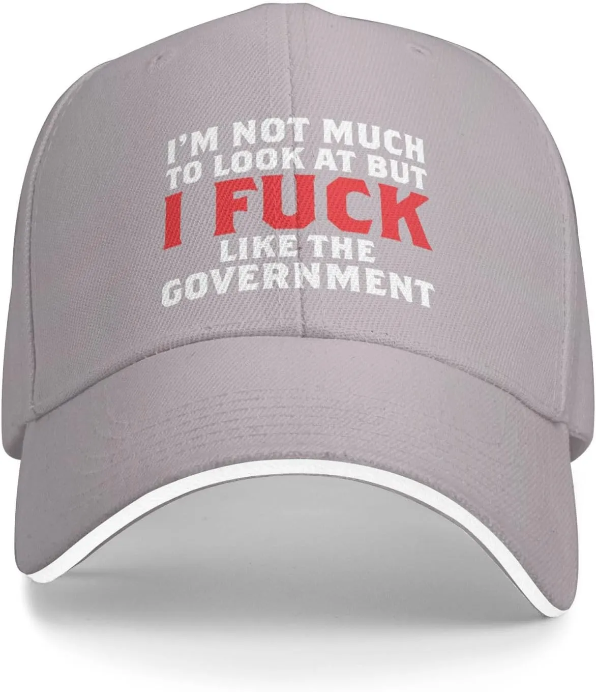 I Fucking Like The Government Hat Mens Wide Brim Baseball Cap Adjustable Low Profile Sports Dad Hats