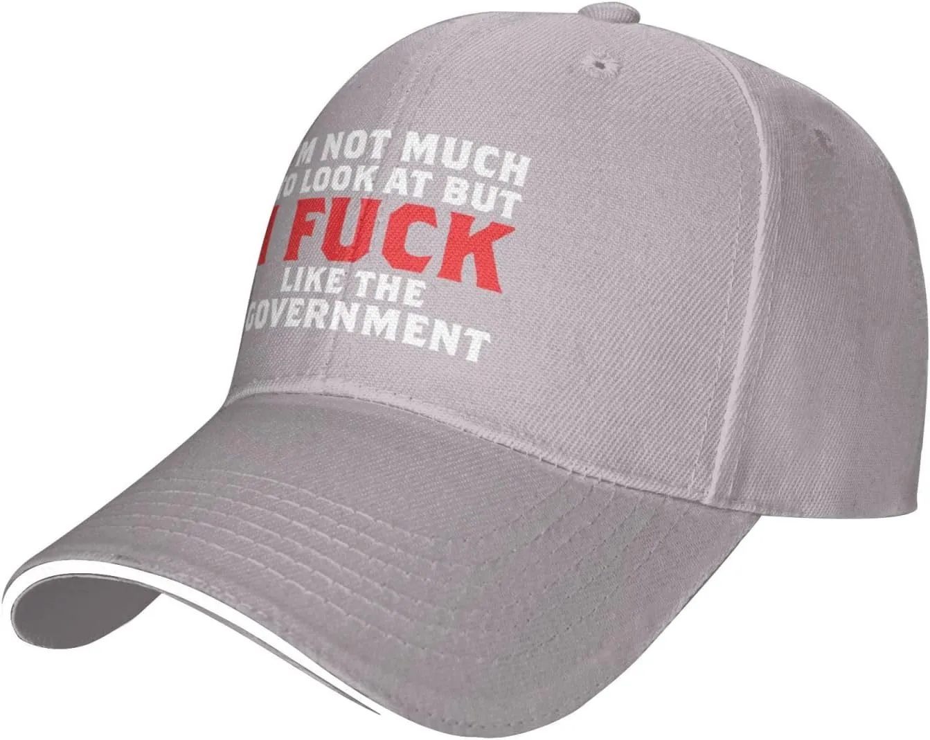 I Fucking Like The Government Hat Mens Wide Brim Baseball Cap Adjustable Low Profile Sports Dad Hats