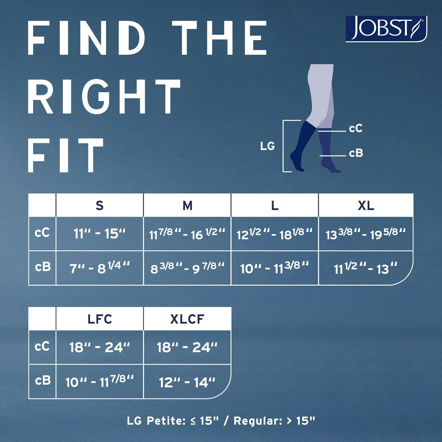 JOBST Relief Knee High Graduated Compression Socks, 15-20 mmHg - Comfortable Unisex Design - Open Toe, Beige, Medium Petite