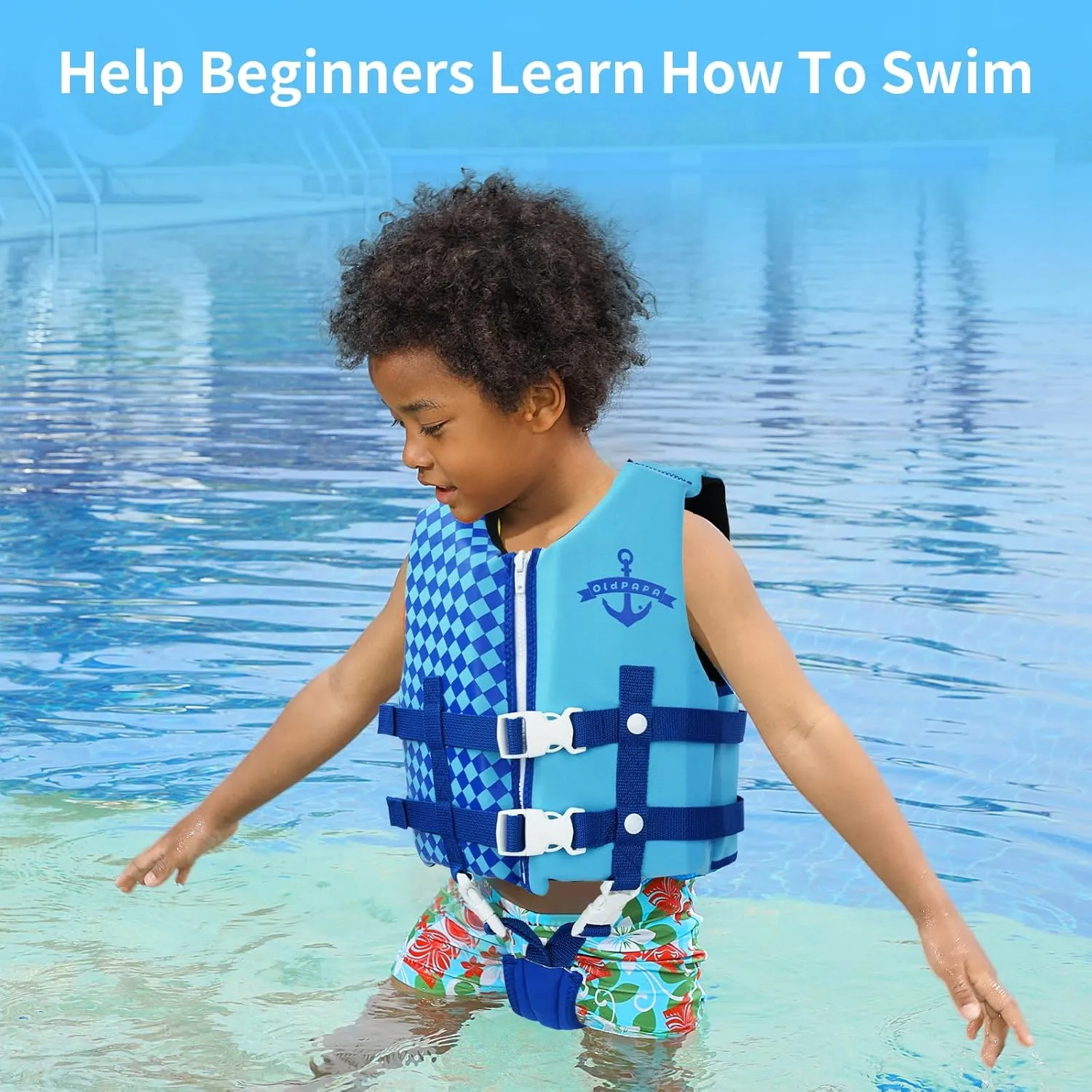 Kids Swim Vest, Toddler Float Jacket for Boys & Girls, Buoyancy Floaties with Adjustable Safety Straps, Trainer Vest for Pool & Water Sports, 22-60 lbs/2-9 Years