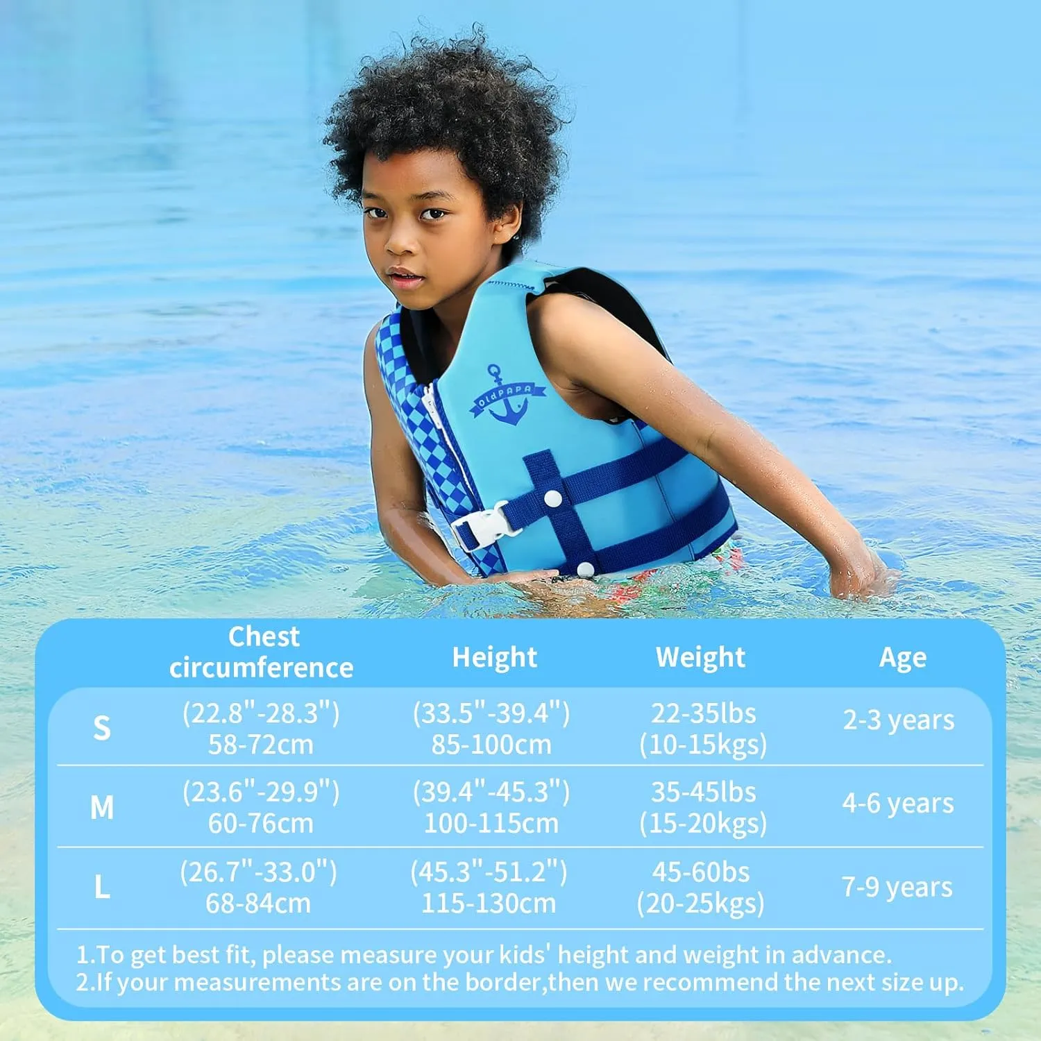 Kids Swim Vest, Toddler Float Jacket for Boys & Girls, Buoyancy Floaties with Adjustable Safety Straps, Trainer Vest for Pool & Water Sports, 22-60 lbs/2-9 Years