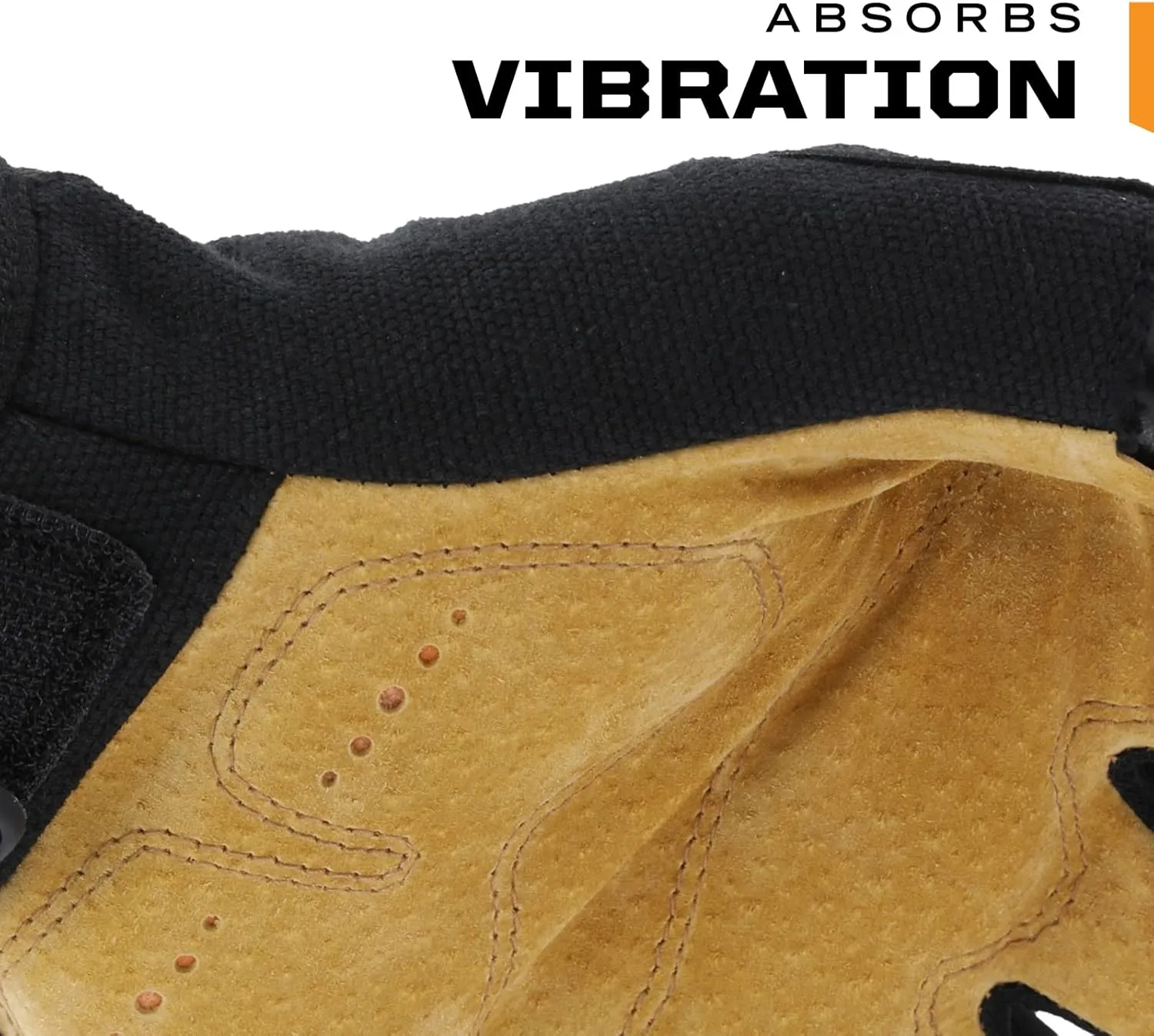 Mechanix Wear: M-Pact Durahide Leather Framer Work Gloves, Fingerless Design, Work Gloves with Impact Protection and Vibration Absorption, Safety Gloves for Men (Brown, Large)