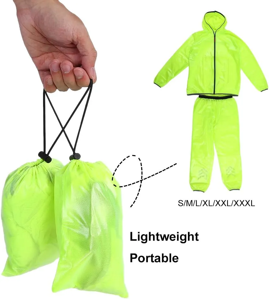 Neutral Outdoor Portable Windproof and Waterproof Raincoat Set Cycling Sports Raincoat Rain Pants