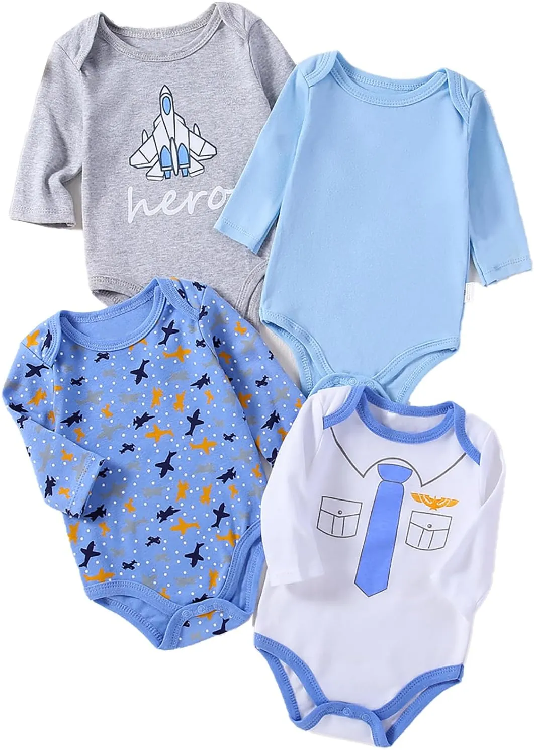 Newborn Baby Print Long Sleeve Bodysuit Gender Neutral Baby Clothes Infant Outfit Newborn Essential