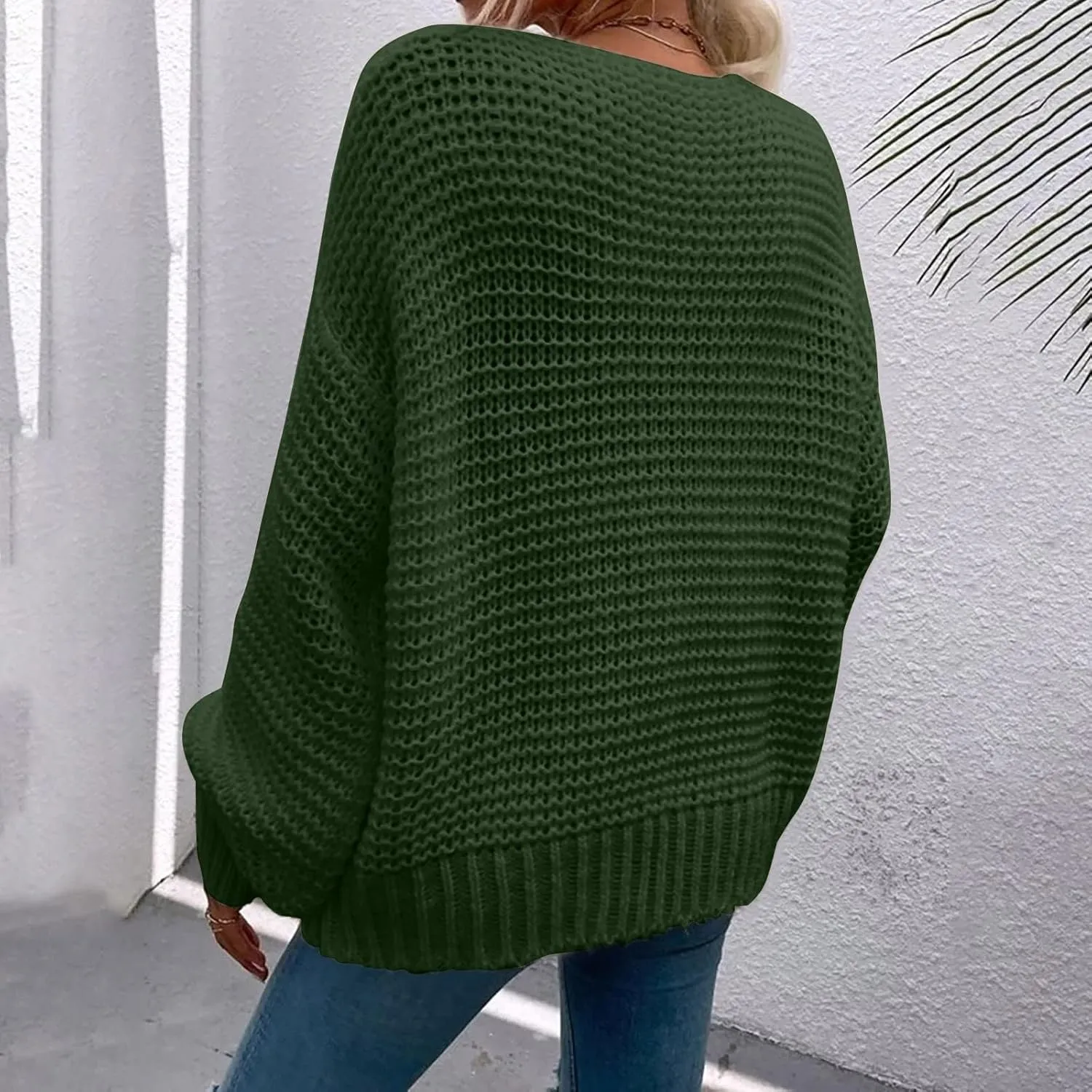 Oversized Cardigan Sweater Women Lightweight Cable Knit Open Front Cardigan Baggy Lantern Sleeve Chunky Sweaters Coat