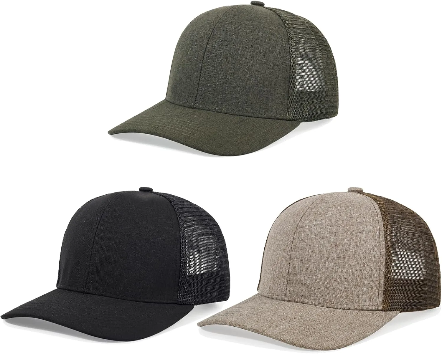 Unisex Trucker Hats Blank Mesh Snapback Hats Sport Plain Baseball Caps Adjustable Fitted Hat