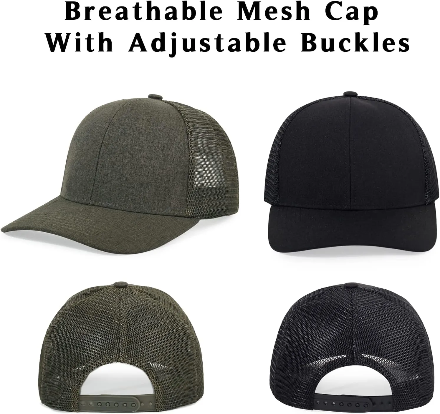 Unisex Trucker Hats Blank Mesh Snapback Hats Sport Plain Baseball Caps Adjustable Fitted Hat
