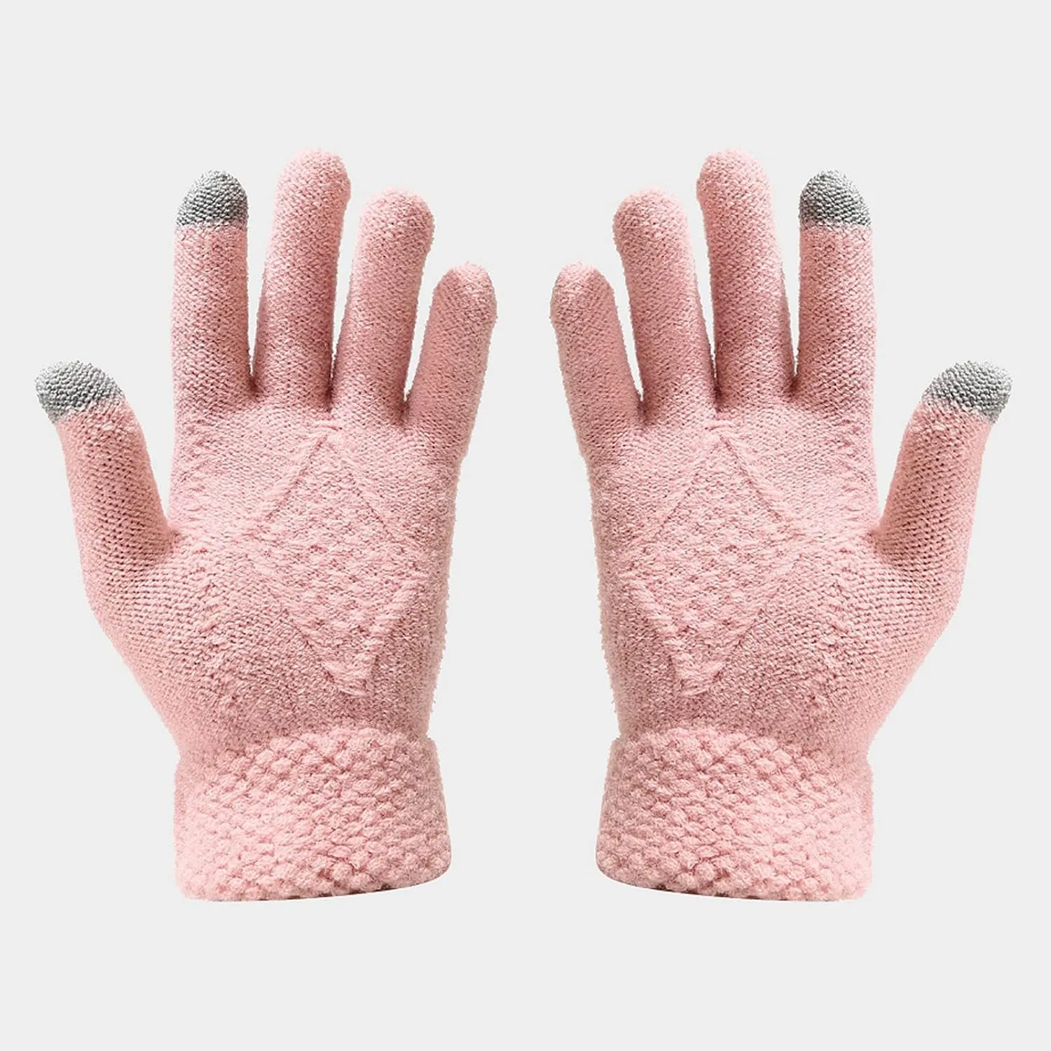 Warm Knit Scarf Gloves Winter Cycling Men Adult Skiing Hat Sets Hat Women Windproof Knitted Baseball Caps for Vacation