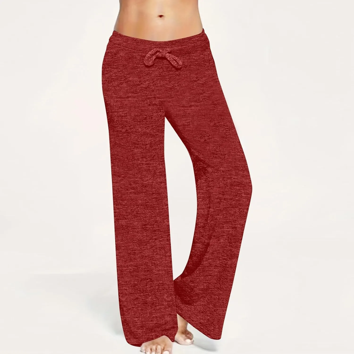 Wide Leg Yoga Pants for Women Drawstring Low Rise Sweat Pants Summer Lightweight Workout Flowy Palazzo Pant w/Pockets