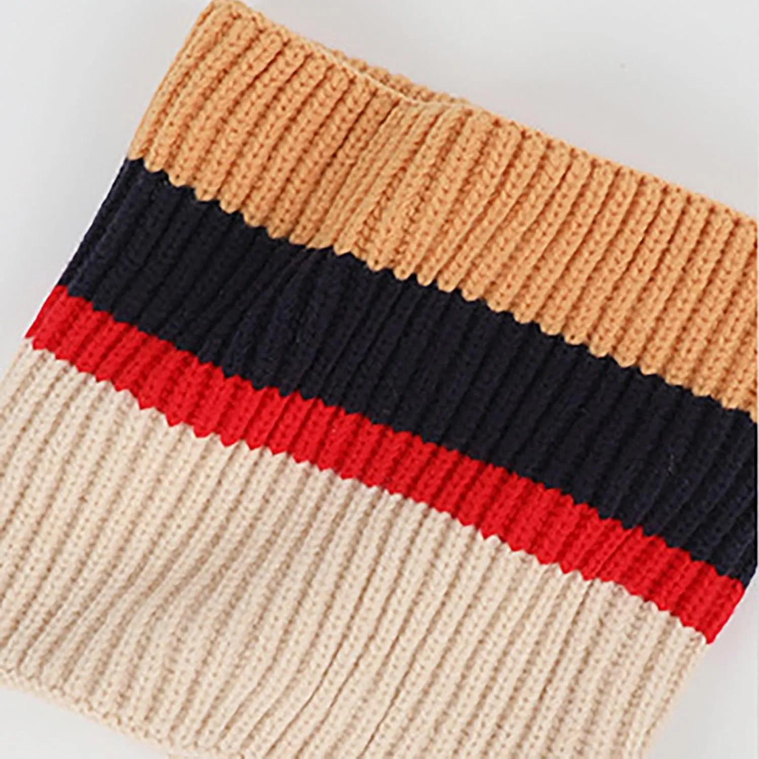 Winter Warm Neck Warmers for Men with Beanie Hat and Touchscreen Gloves Set Men's Gloves Set