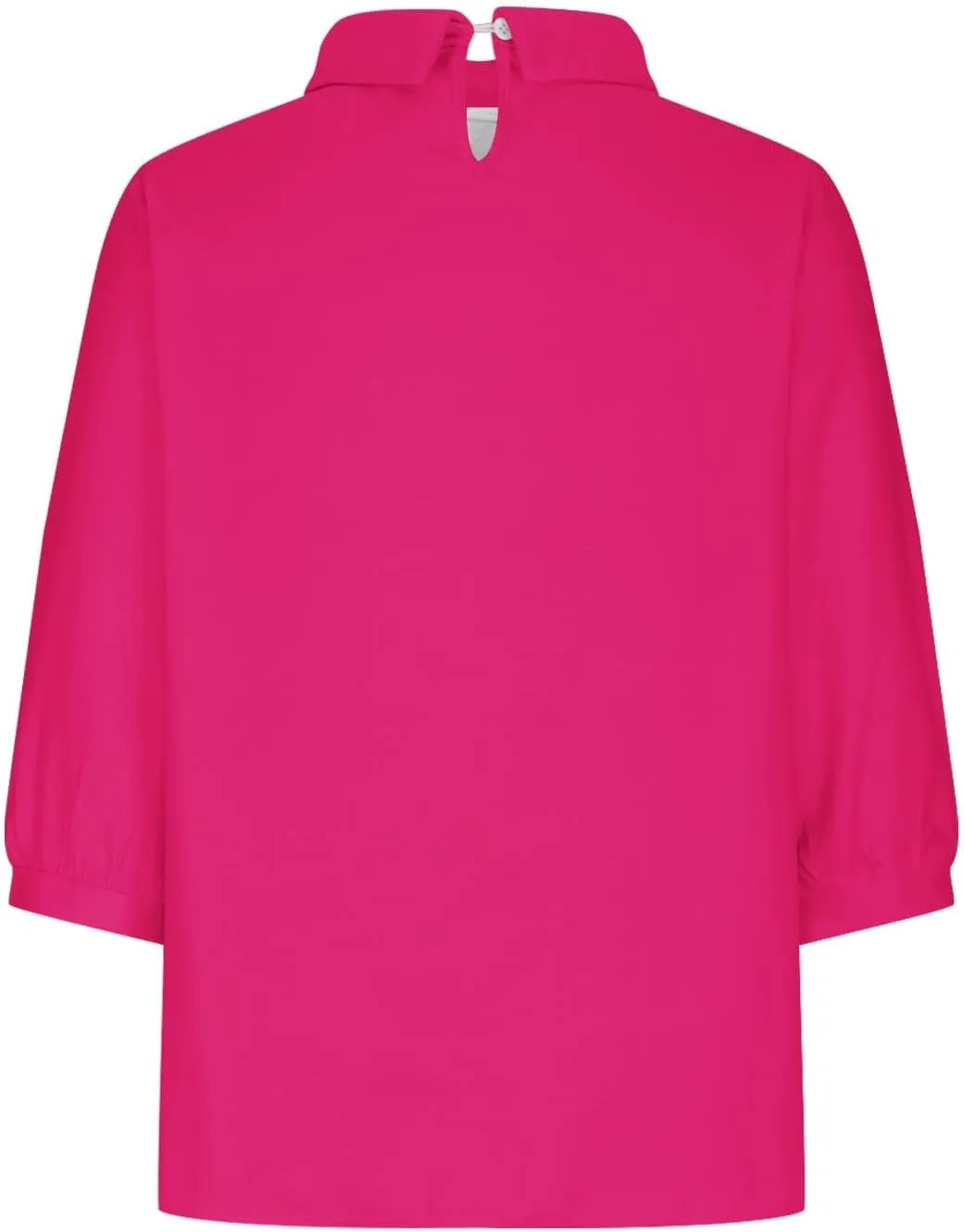 Womens 3/4 Sleeve Linen Shirts Cute Collared Tops Spring Summer Clothes Casual Plain Gauzy Tunic Tshirt Blouses