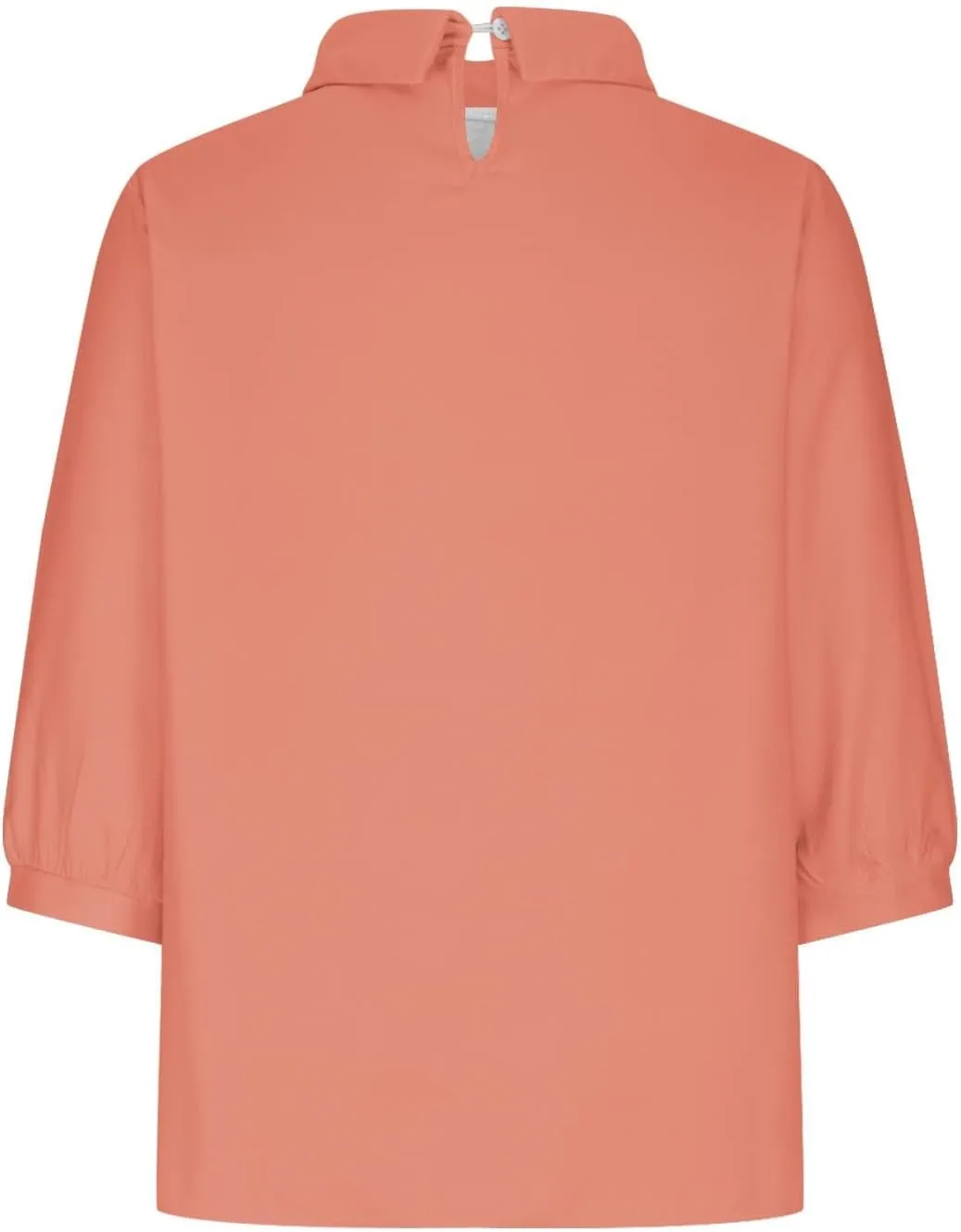 Womens 3/4 Sleeve Linen Shirts Cute Collared Tops Spring Summer Clothes Casual Plain Gauzy Tunic Tshirt Blouses