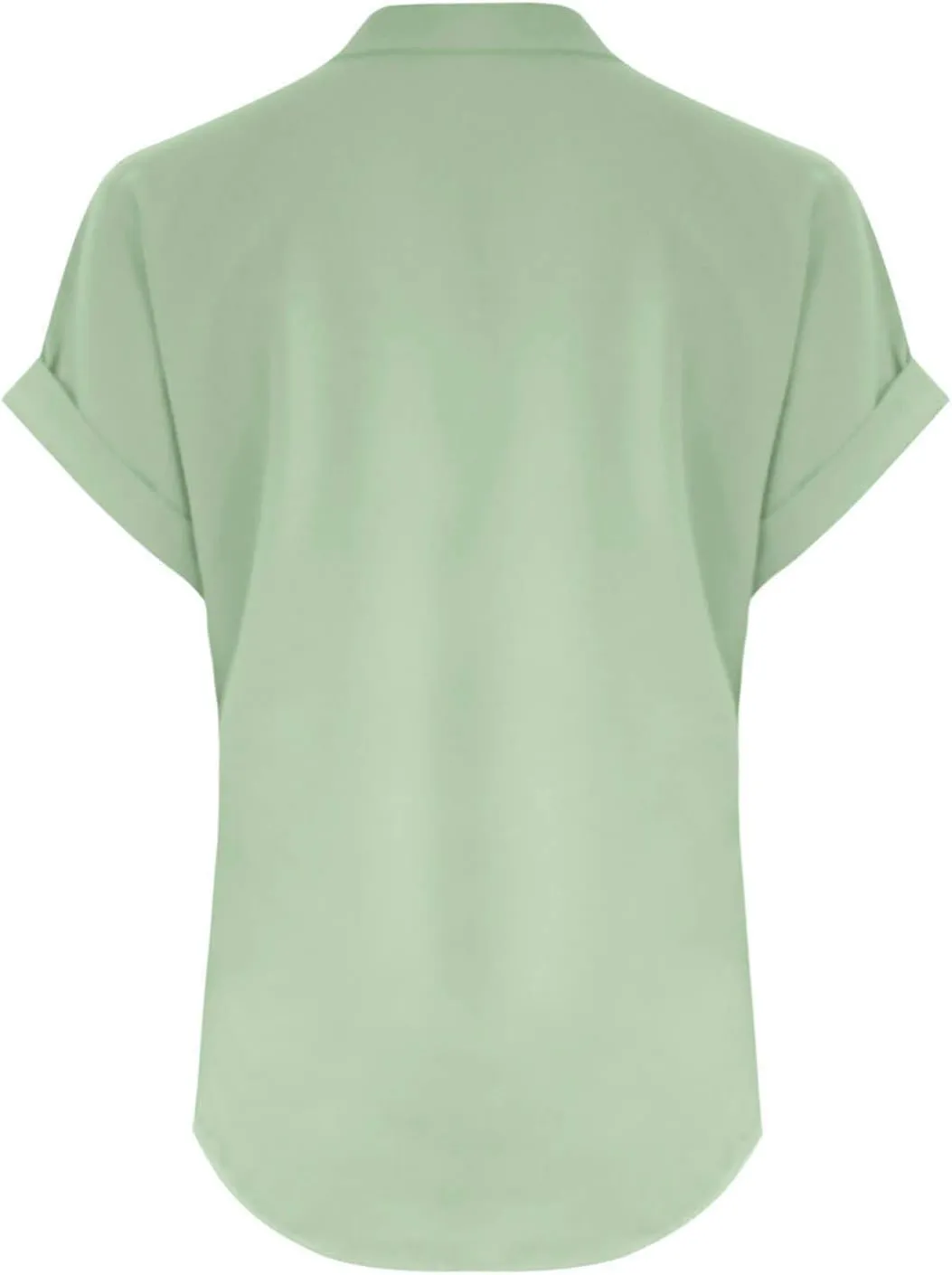 Womens Short Sleeve Linen Shirts Summer Casual Cotton Gauzy Tops Trendy Button V Neck Tunic Work Blouses Loose Fit